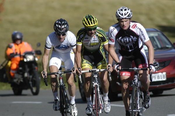 Gordon McCauley made a rare appearance to win the RaboPlus national club road race title